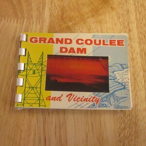 Vintage Grand Coulee Dam Postcard Photo Booklet